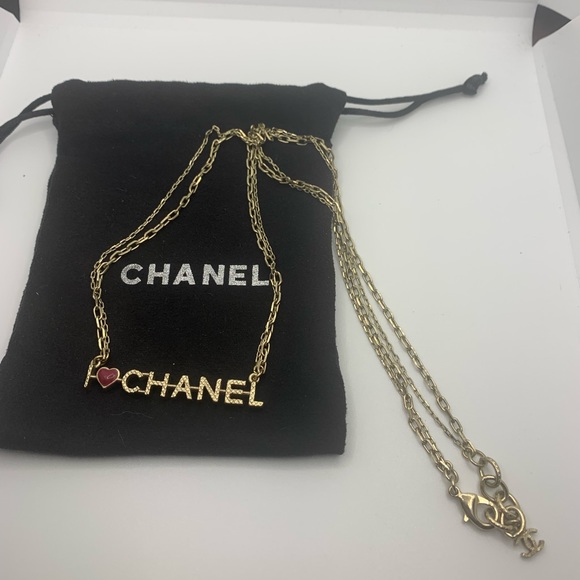 Authentic “I ❤️ Chanel” Gold Plated Chain - Authenticated - Picture 7 of 13